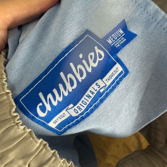 Chubbies Tan Cargo Shorts Relaxed Fit Lightweight Medium - Picture 9 of 11